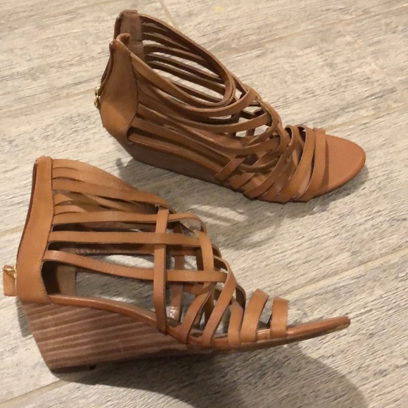 strappy low wedges